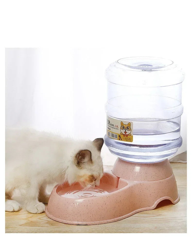 Dog Automatic Feeders Plastic Water Bottle Cat Bowl Feeding