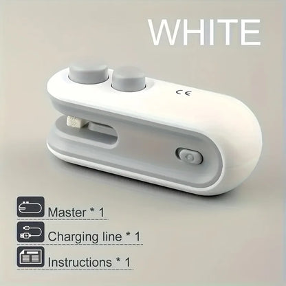 Mini Heat Bag Sealing Machine Multifunction Bag Clip Sealer Rechargeable Plastic Bag Sealer 2 in 1 Food Bag Hot Sealing Machine