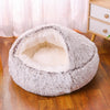 Cat Bed Cave for Indoor Donut Self Warming Small Dog Bed Anti-anxiety for Winter