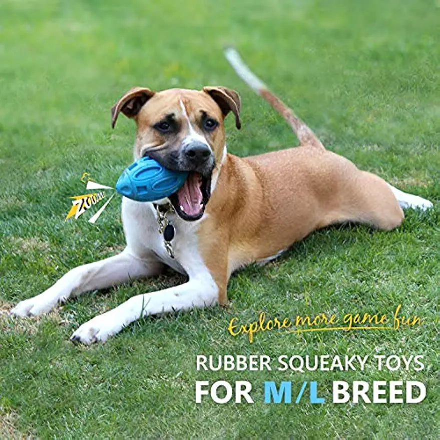 Durable Rubber Squeaky Dog Ball