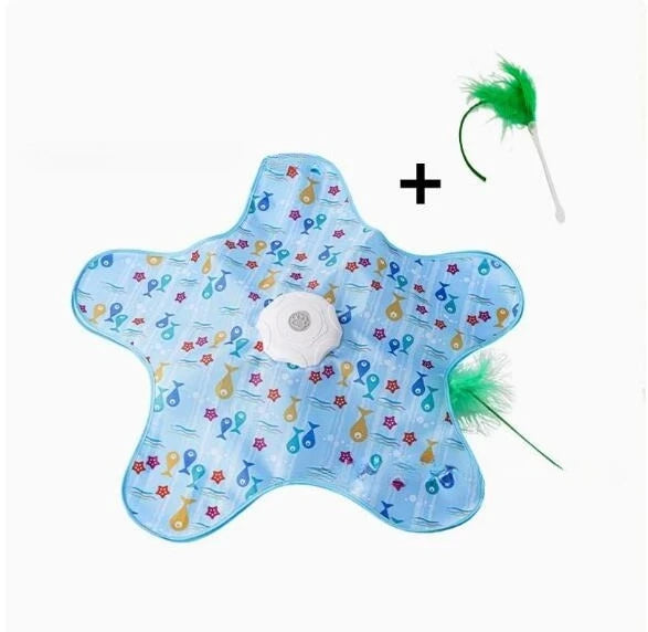 Interactive Automatic Cat Toy with Moving Feathers