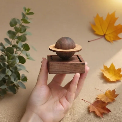 Wooden Scent Diffuser Jupiter Shape Home Decor Fresh Air Dorm Room Jupiter Ball Diffuser Essential Oil Diffuser