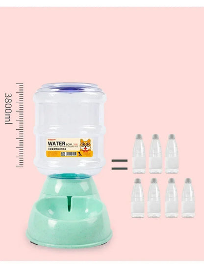 Dog Automatic Feeders Plastic Water Bottle Cat Bowl Feeding