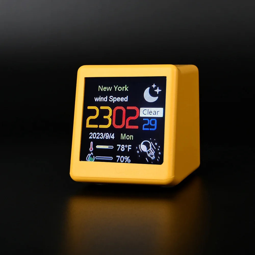MINI Size Smart WIFI Weather Station Clock