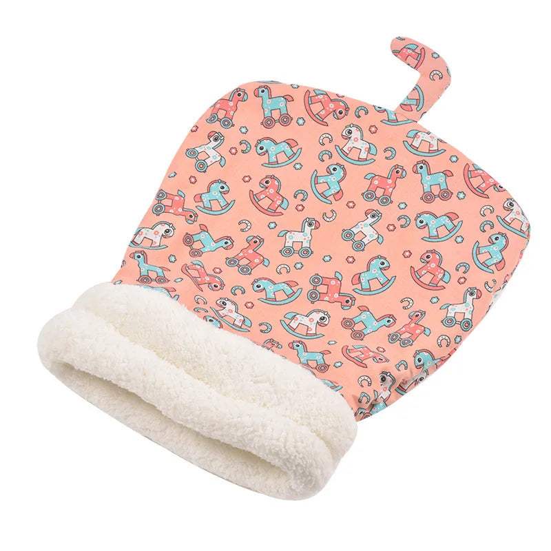 Plush Cat Sleeping Bag Warm Pet Bed Pocket Nest for Cats