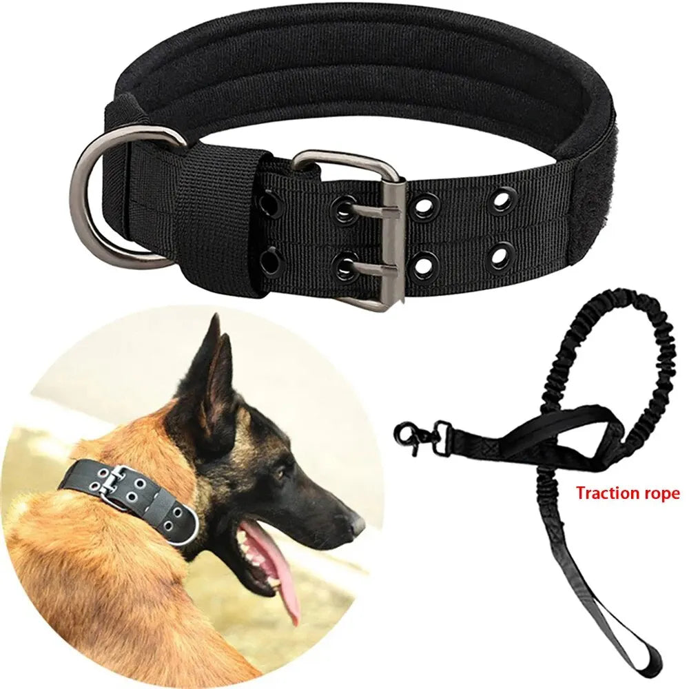 Pet Products Outdoor Tactical Dog Collar Breathability Nylon Collar