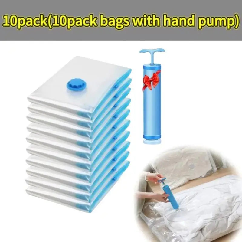 Space Saving Compression Bags for Clothes, Quilts & Bedding (1–10 Pack)