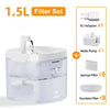 ROJECO 1.5L Automatic Cat Water Fountain Quiet Filtered Pet Water Dispenser