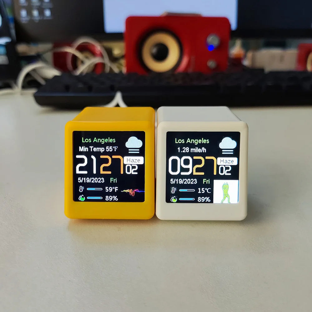 MINI Size Smart WIFI Weather Station Clock