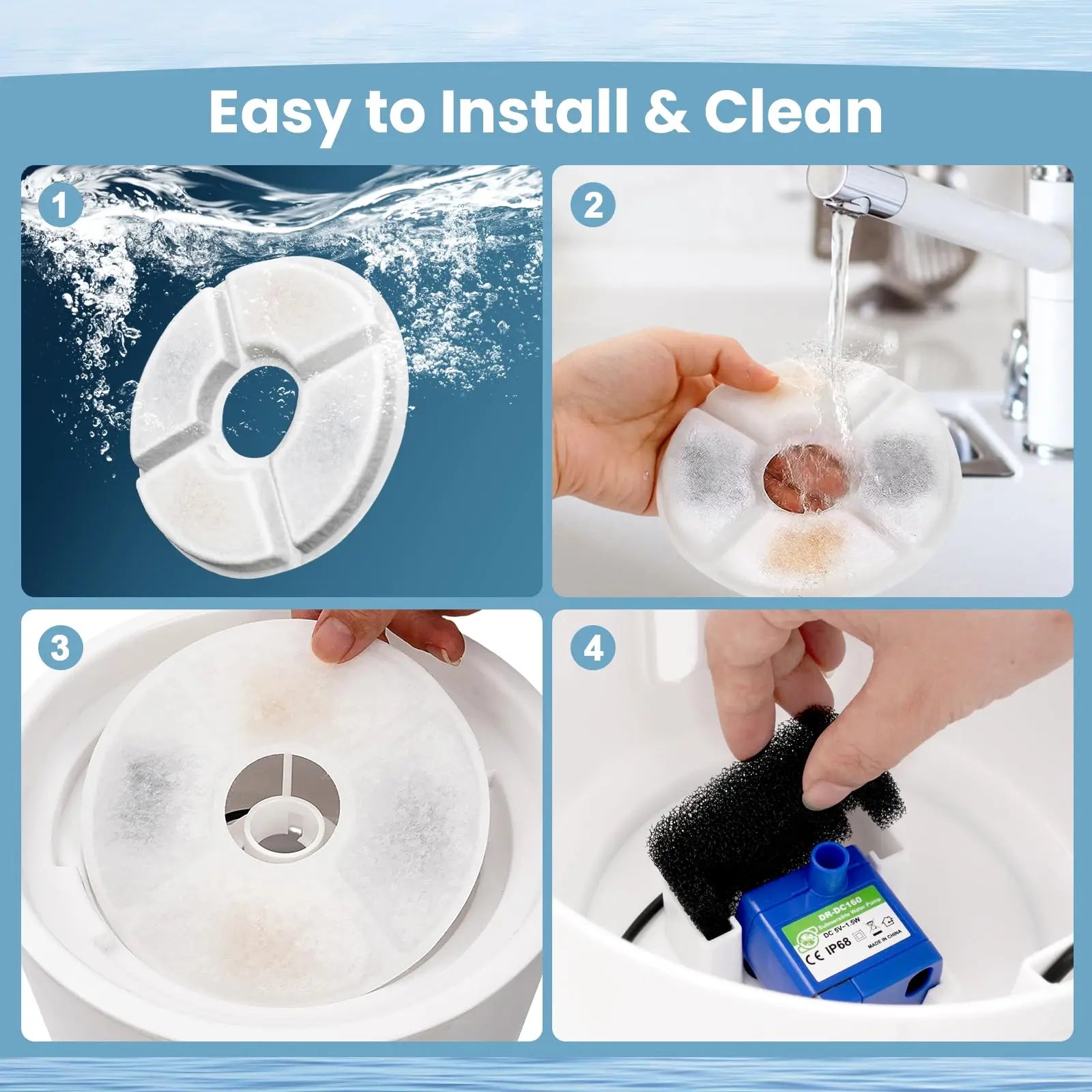 Cat Water Fountain Filter Set