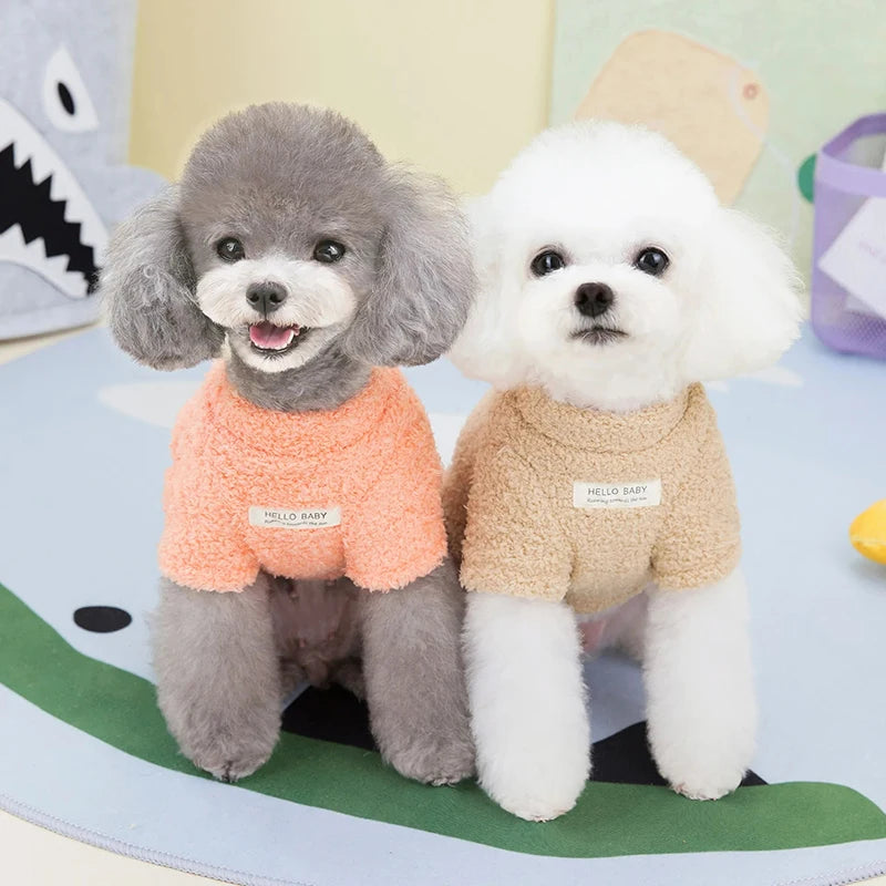 Warm Solid Dog Sweater