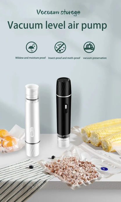 Mini Handheld Vacuum Sealer Machine Kitchen Vacuum Packer Machine Small Sealing Machine Portable USB Electric Food Vacuum Sealer