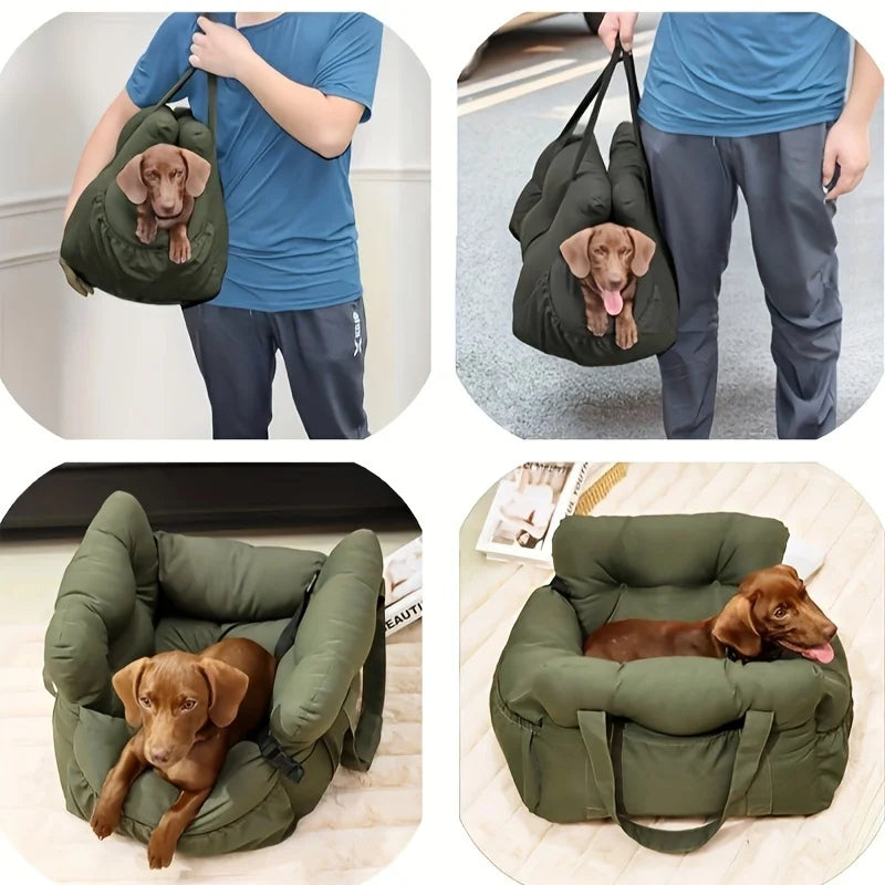 Small Dog Car Seat with Safety Belt