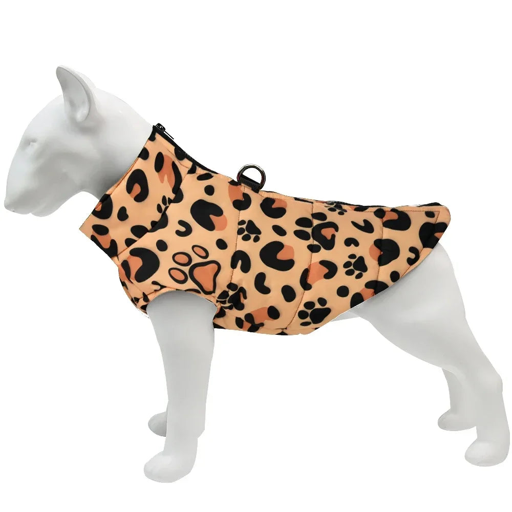 Leopard Print Dog Jacket