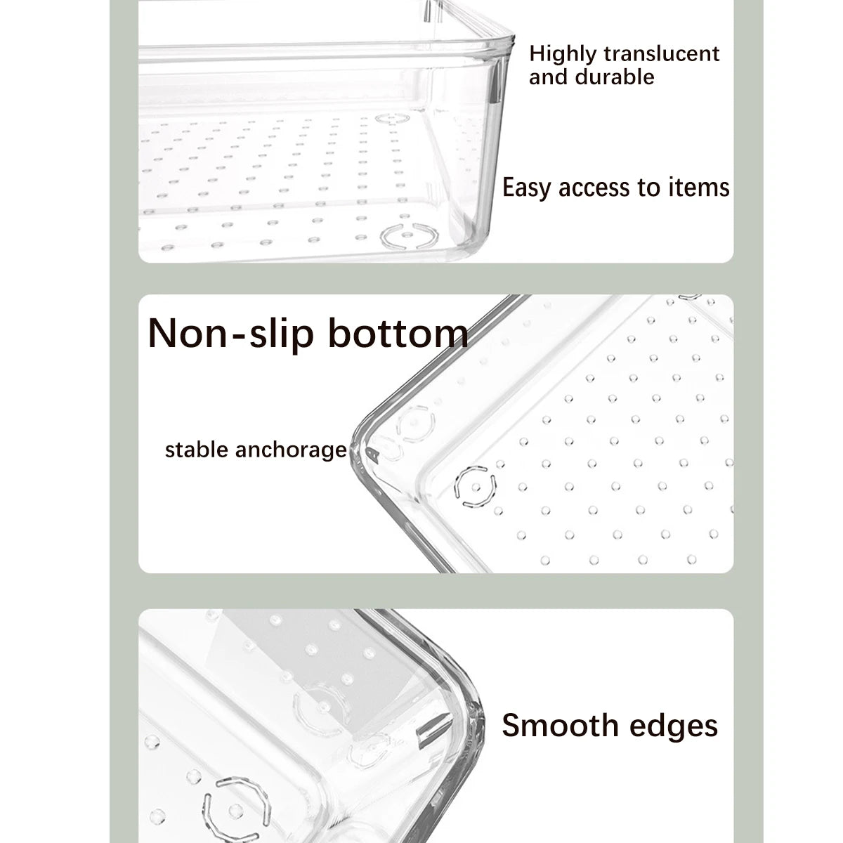 7-Piece Plastic Storage Trays for Makeup, Bathroom & Office