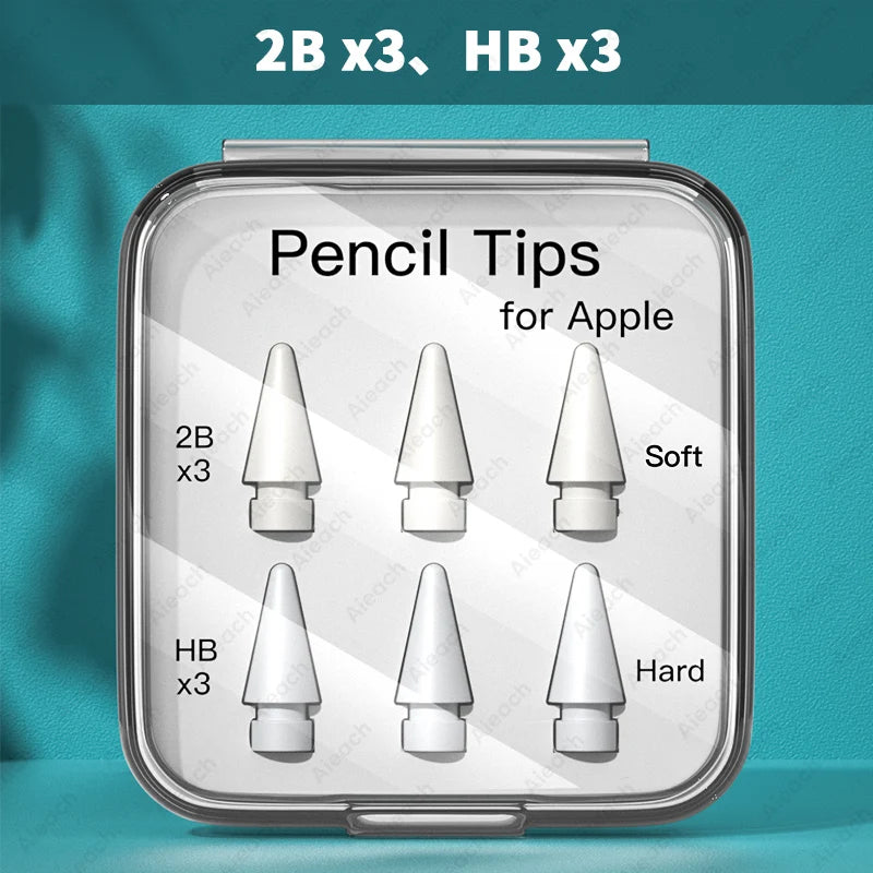 3pc & 6pcs Replacement Tips For Apple Pencil Pro 1st 2nd USB-C
