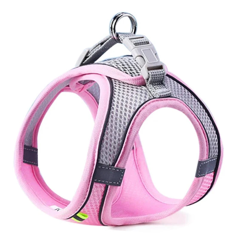 Reflective Mesh Pet Harness Set