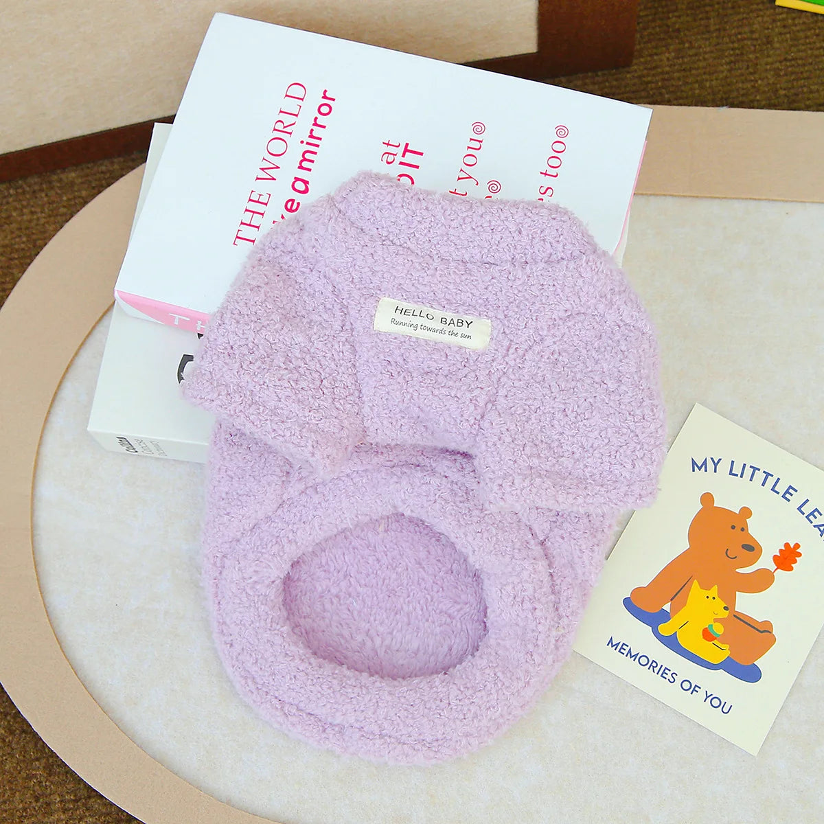 Plush Winter Dog Coat