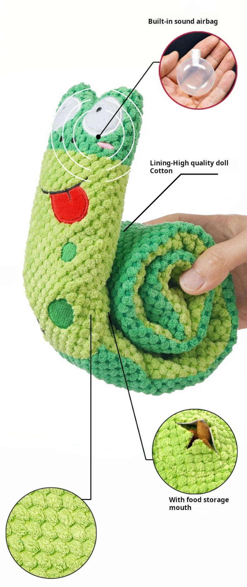 Frog Squeaky Dog Toy