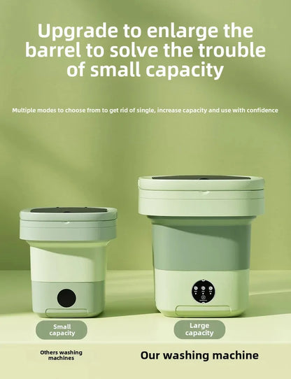 Portable Folding Washing Machine Home Use Integrated 11L Large Capacity Bras Pants Stockings Mini Washing Machine