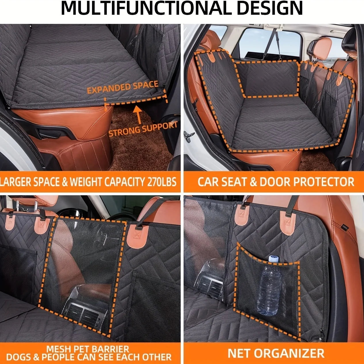 Waterproof Dog Car Seat Cover Hammock