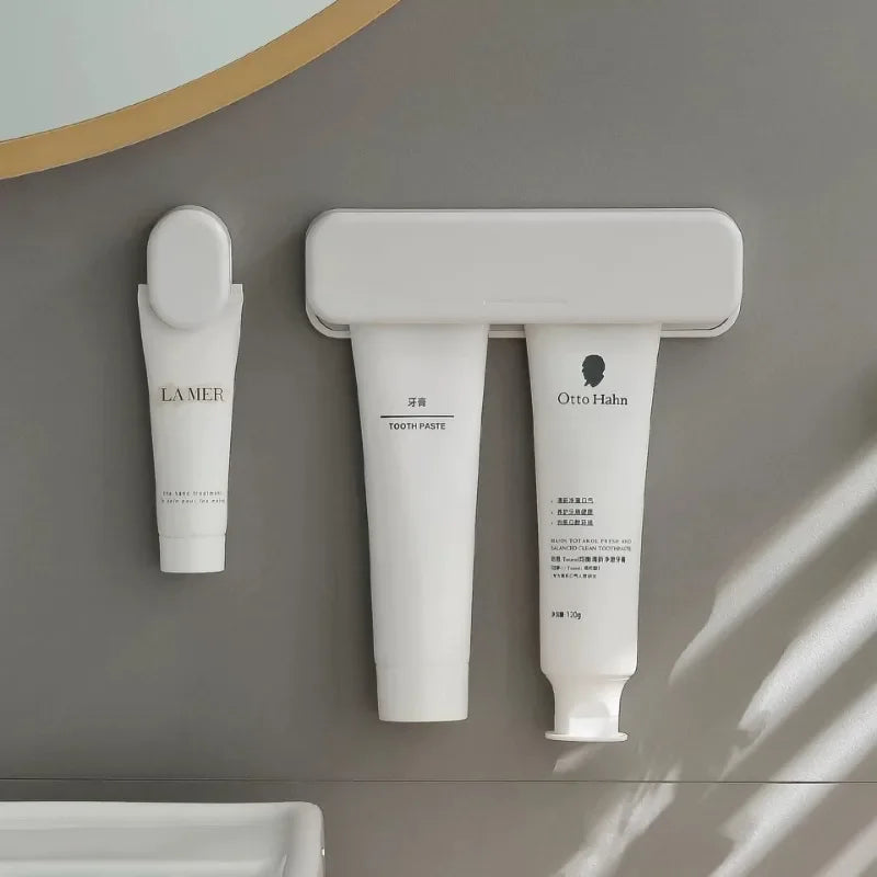 Wall Mounted Toothpaste Holder Bathroom Facial Cleanser Toothpaste