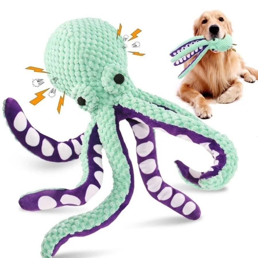 Plush Squeaky Dog Toy Set