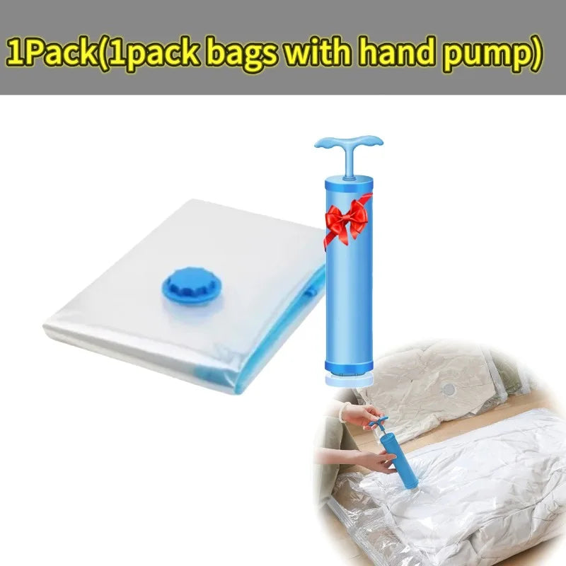 Space Saving Compression Bags for Clothes, Quilts & Bedding (1–10 Pack)