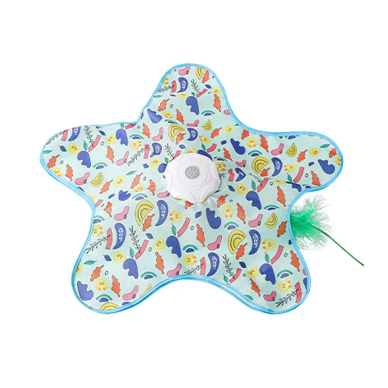 Interactive Automatic Cat Toy with Moving Feathers