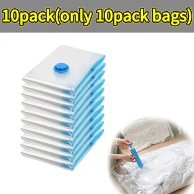 Space Saving Compression Bags for Clothes, Quilts & Bedding (1–10 Pack)
