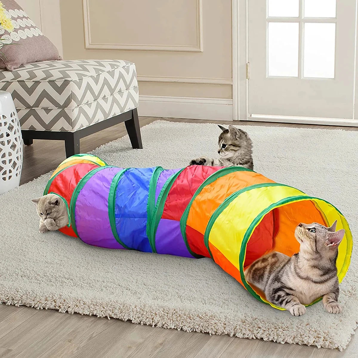 Rainbow Cat Tunnel Toy
