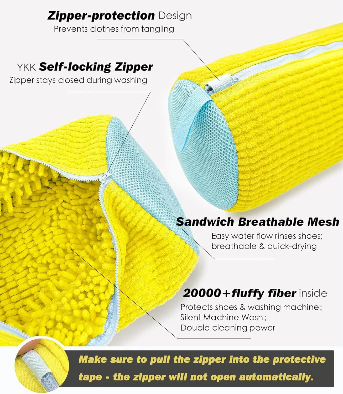 Padded Laundry Bag for Sneakers & Washing Machine Protection
