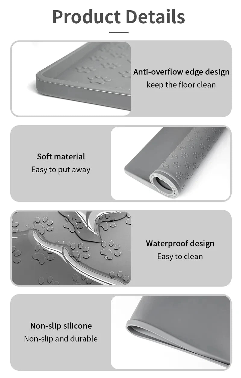 Silicone Pet Feeding Mat for Dogs & Cats