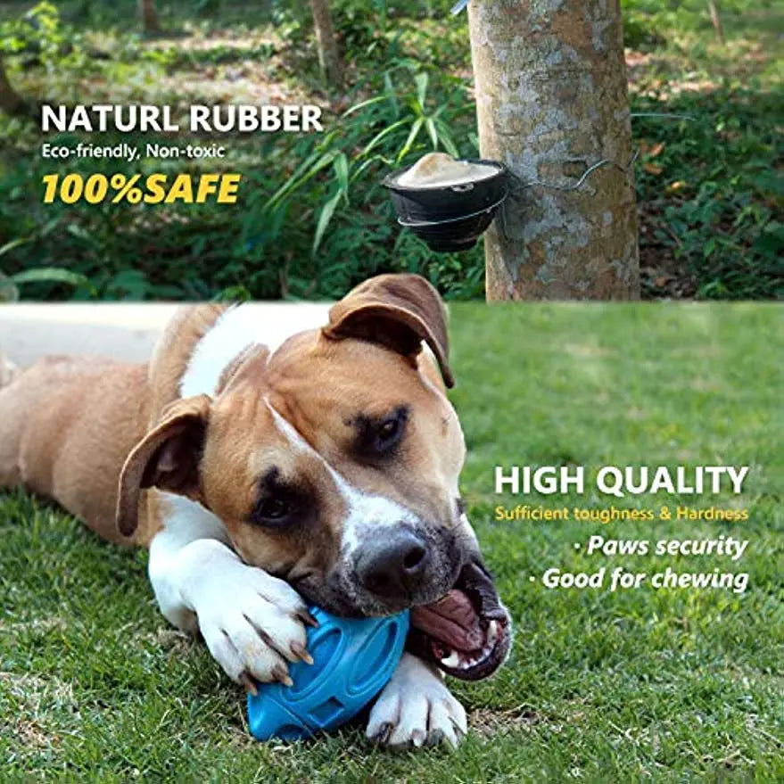 Durable Rubber Squeaky Dog Ball