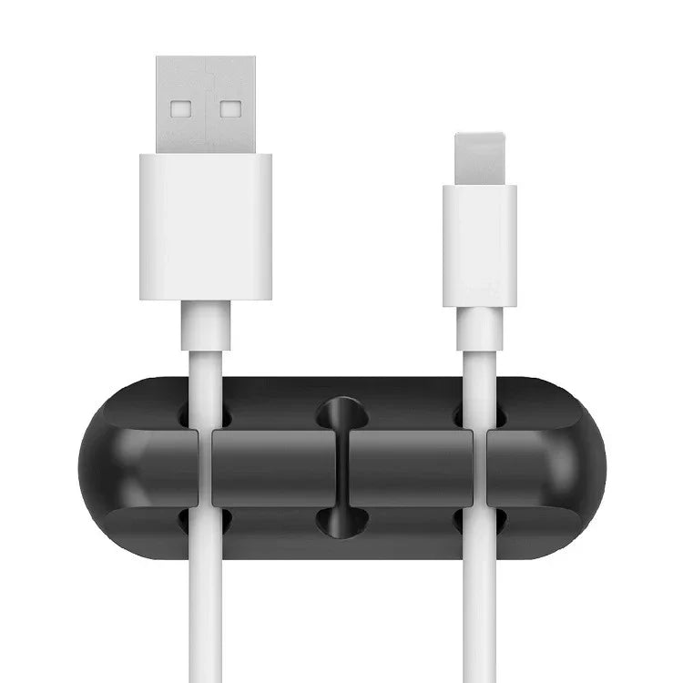 NNBILI Silicone USB Cable Organizer Cable Winder Desktop Tidy Management