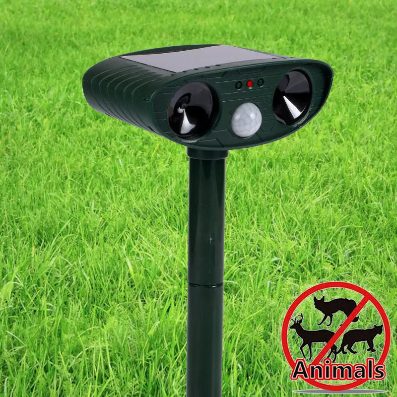 Solar Ultrasonic Animal Repeller for Cats & Dogs