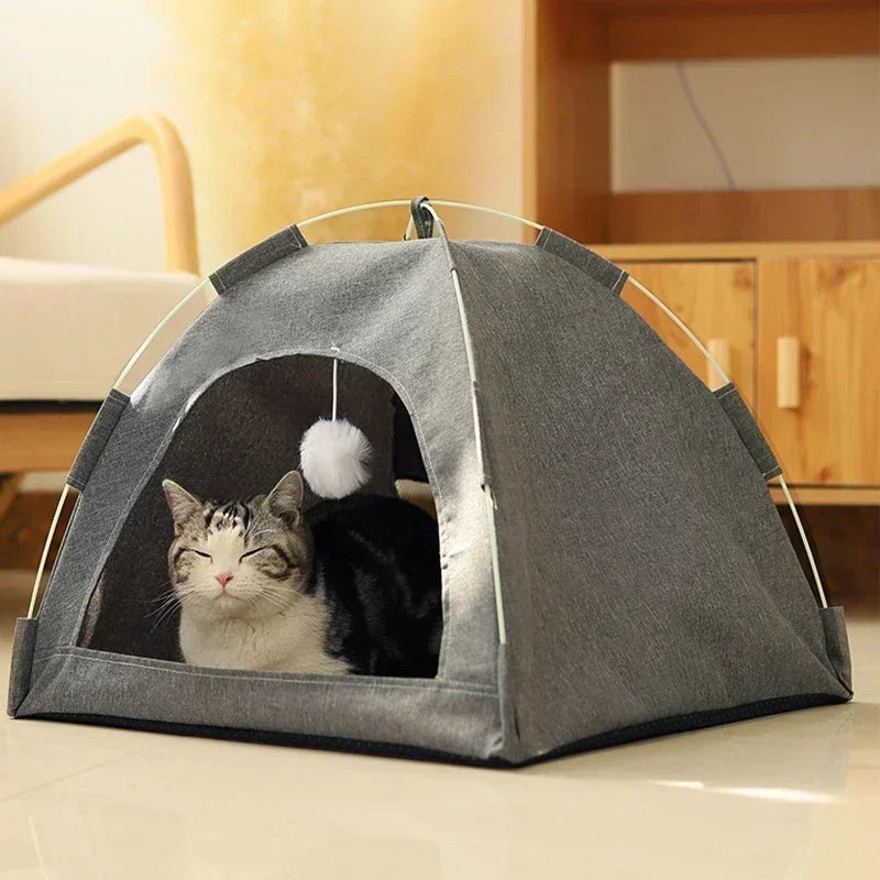 Indoor Cat Cave Bed Warm Pet House for Cats Small Dogs
