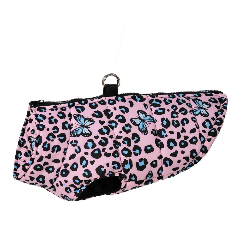 Leopard Print Dog Jacket