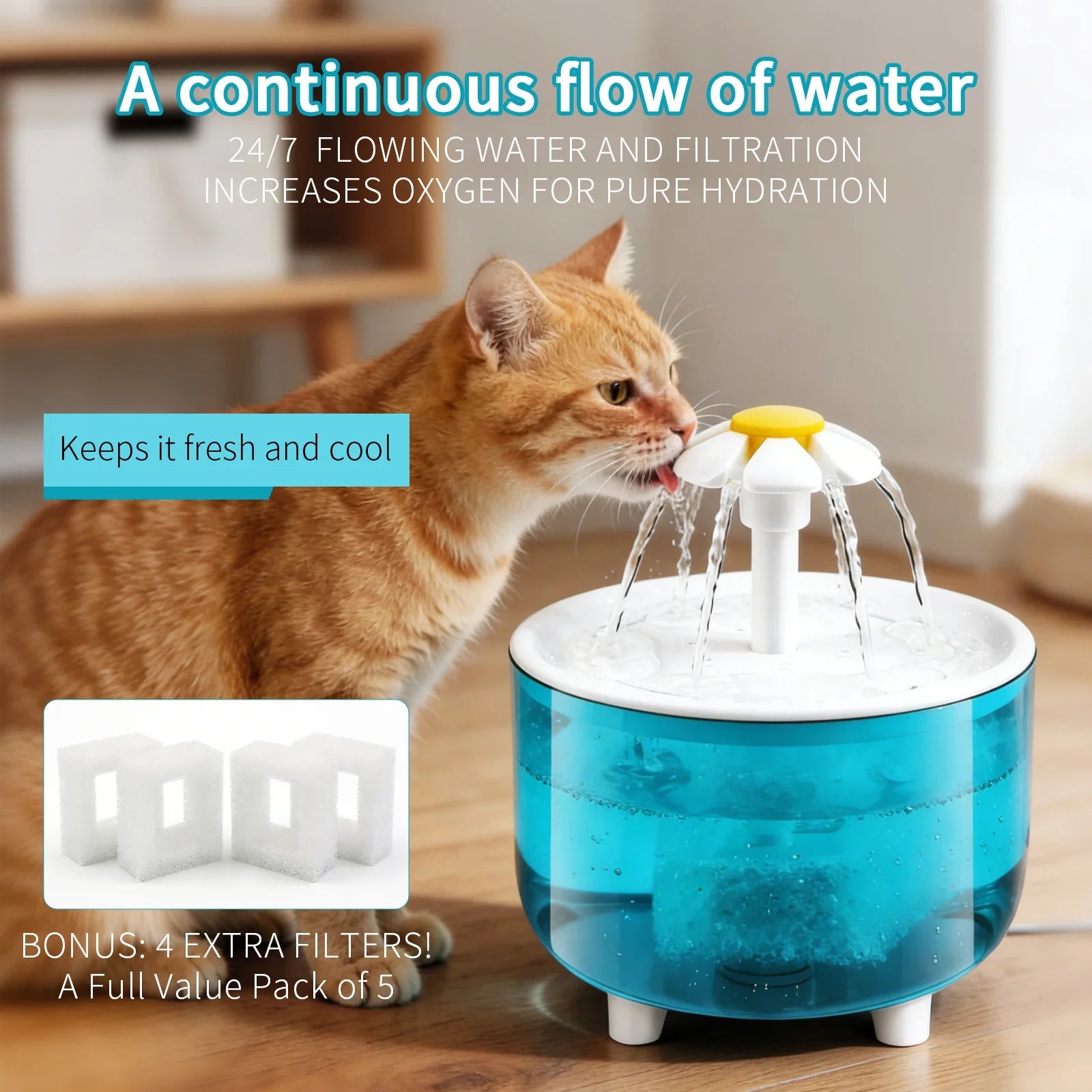 Automatic Cat Water Fountain