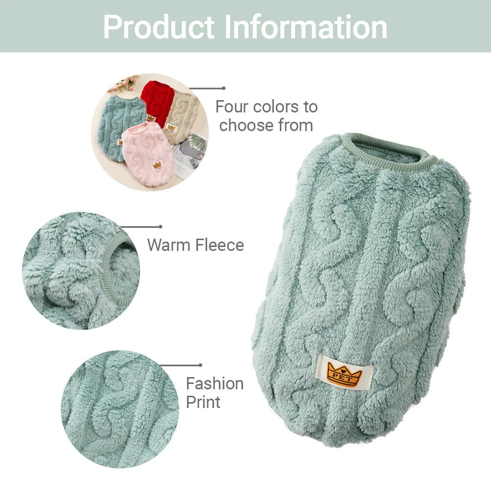 Fleece Pet Sweater Vest