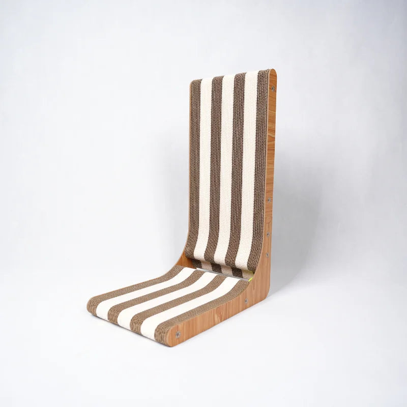 Double-Layer Wooden Cat Scratcher