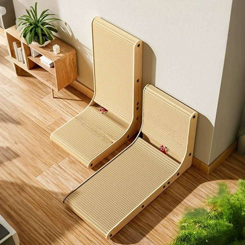 Double-Layer Wooden Cat Scratcher