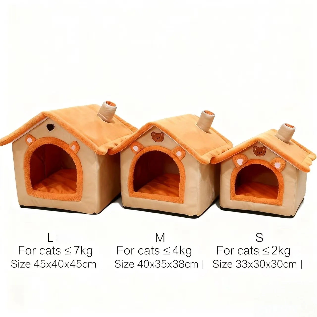 Cozy Indoor Cat House Comfortable Pet Shelter for Cats and Kittens
