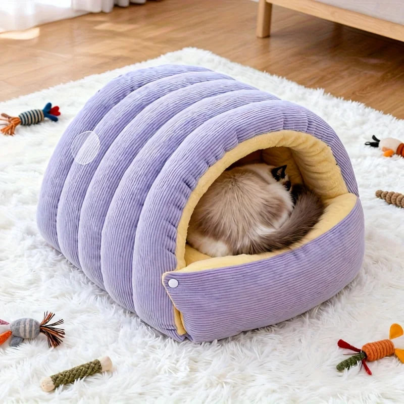 Breathable Cat Bed Soft Cozy Sleeping Cushion for Indoor Cats Kittens