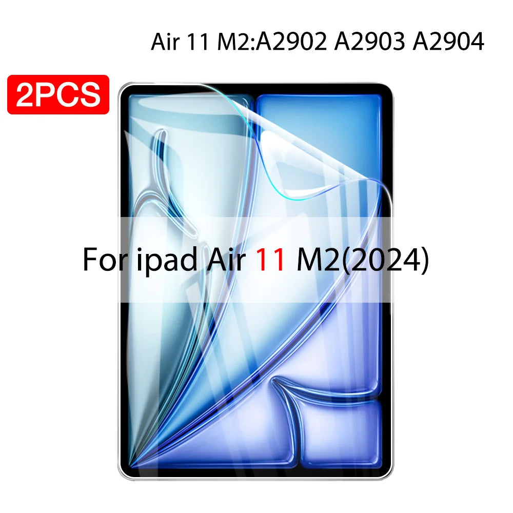 2PCS Hydrogel Film For Ipad Pro 11 12.9 Air 4 5 13 2024 Screen Protector For Ipad Mini