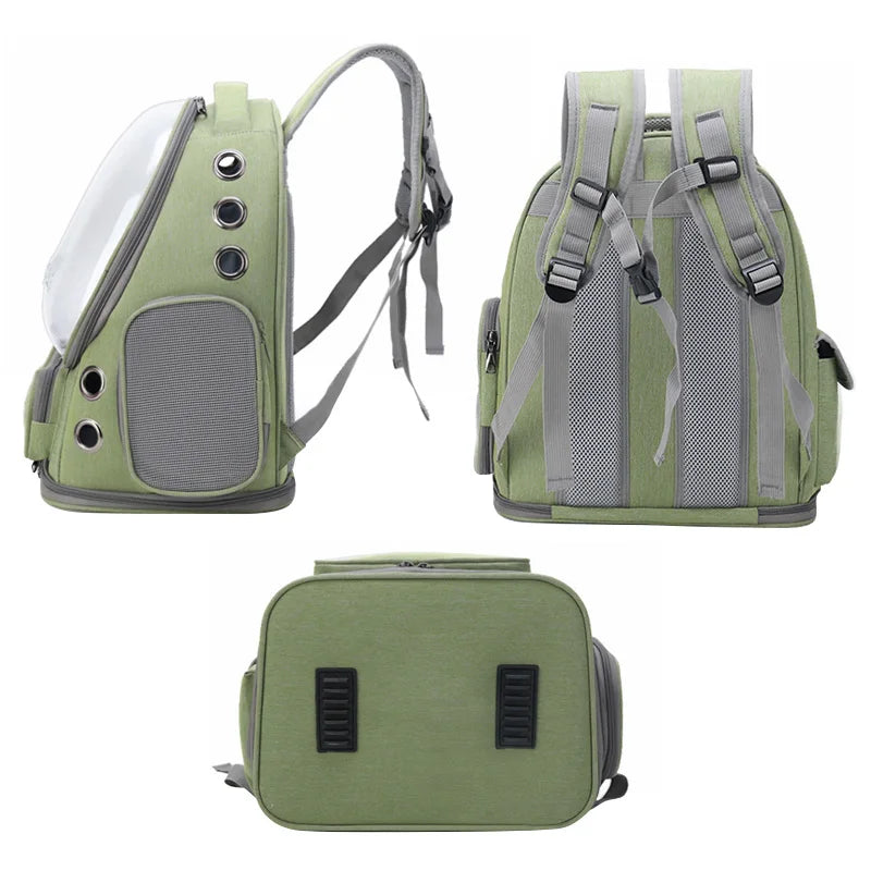 Breathable Pet Carrier Backpack Travel Bag for Cats and Small Dogs