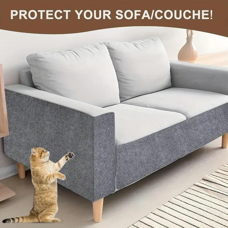 Self Adhesive Cat Scratching Mat Carpet Furniture Protector for Cat Trees