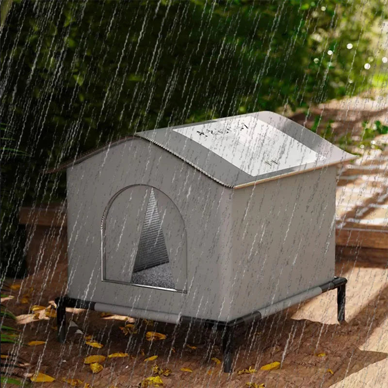 Waterproof Outdoor Cat House Warm Foldable Pet Shelter for Winter Cats