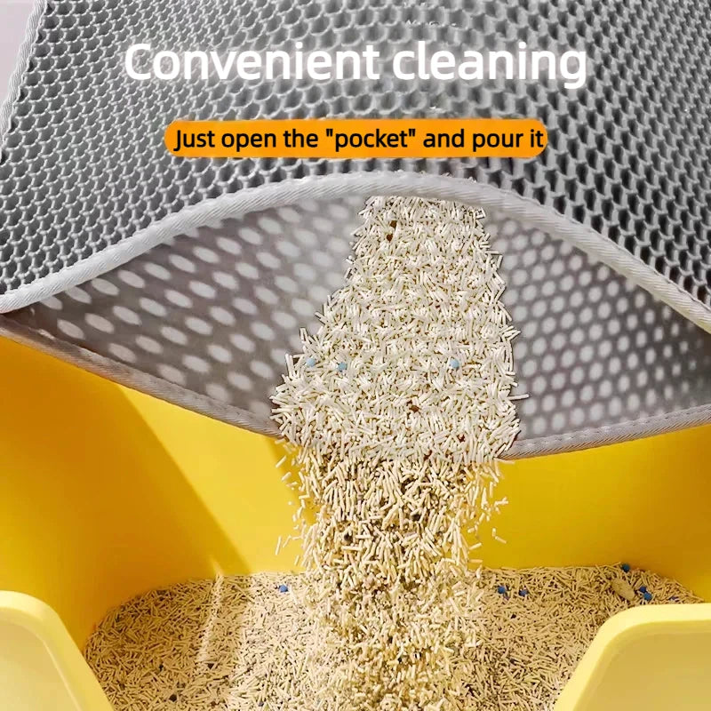 Waterproof Cat Litter Mat EVA Trapping Pad for Clean Floors Cats
