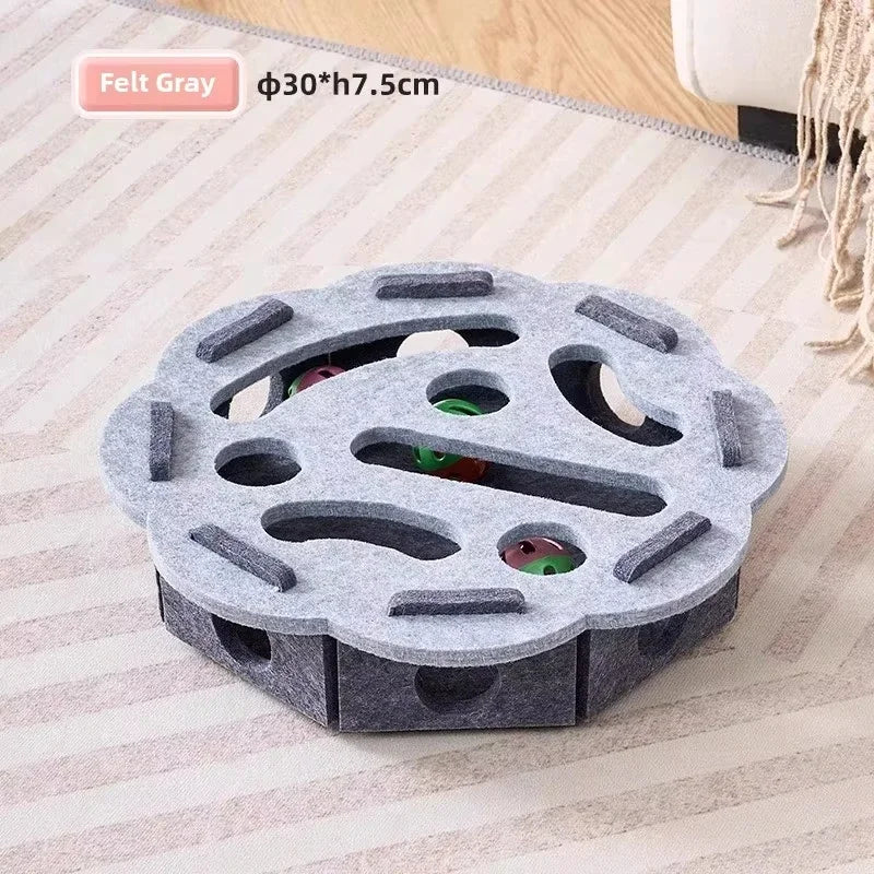Interactive Cat Puzzle Toy & Ball Playhouse